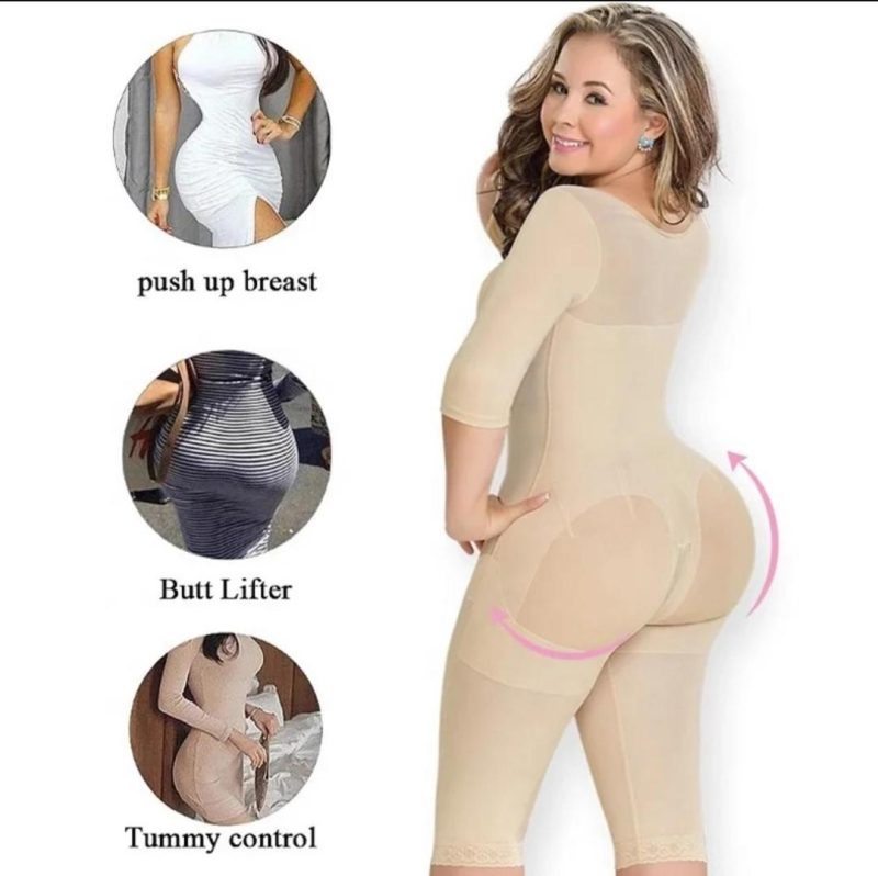 Full body above knee length with sleeve compression garment - Image 2